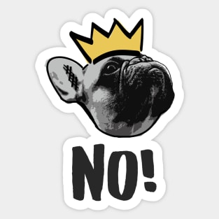 French Bulldog Funny Frenchie Design Sticker